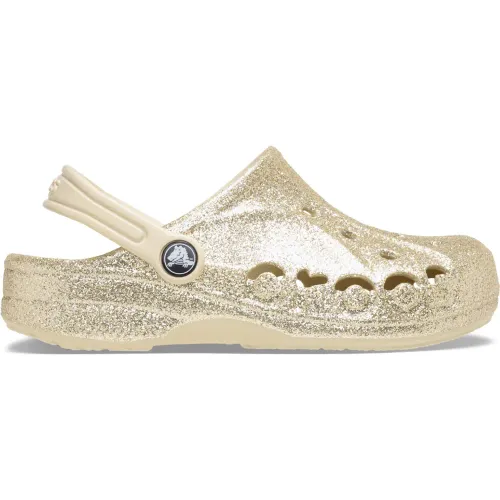 Niña CROCS Dorado Zuecos Niña Baya Glitter Clog Ballerina