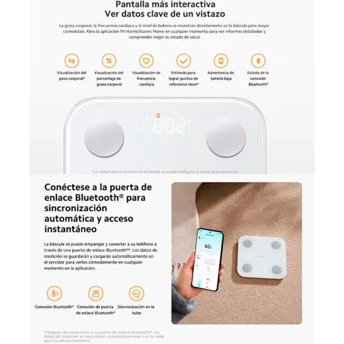 XIAOMI Balanza Digital Inteligente Xiaomi Body Composition Scale S400