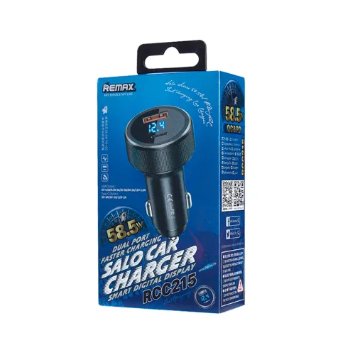 REMAX Cargador Para Auto Recc215 58w, Puertos Usb-A Y Type-C