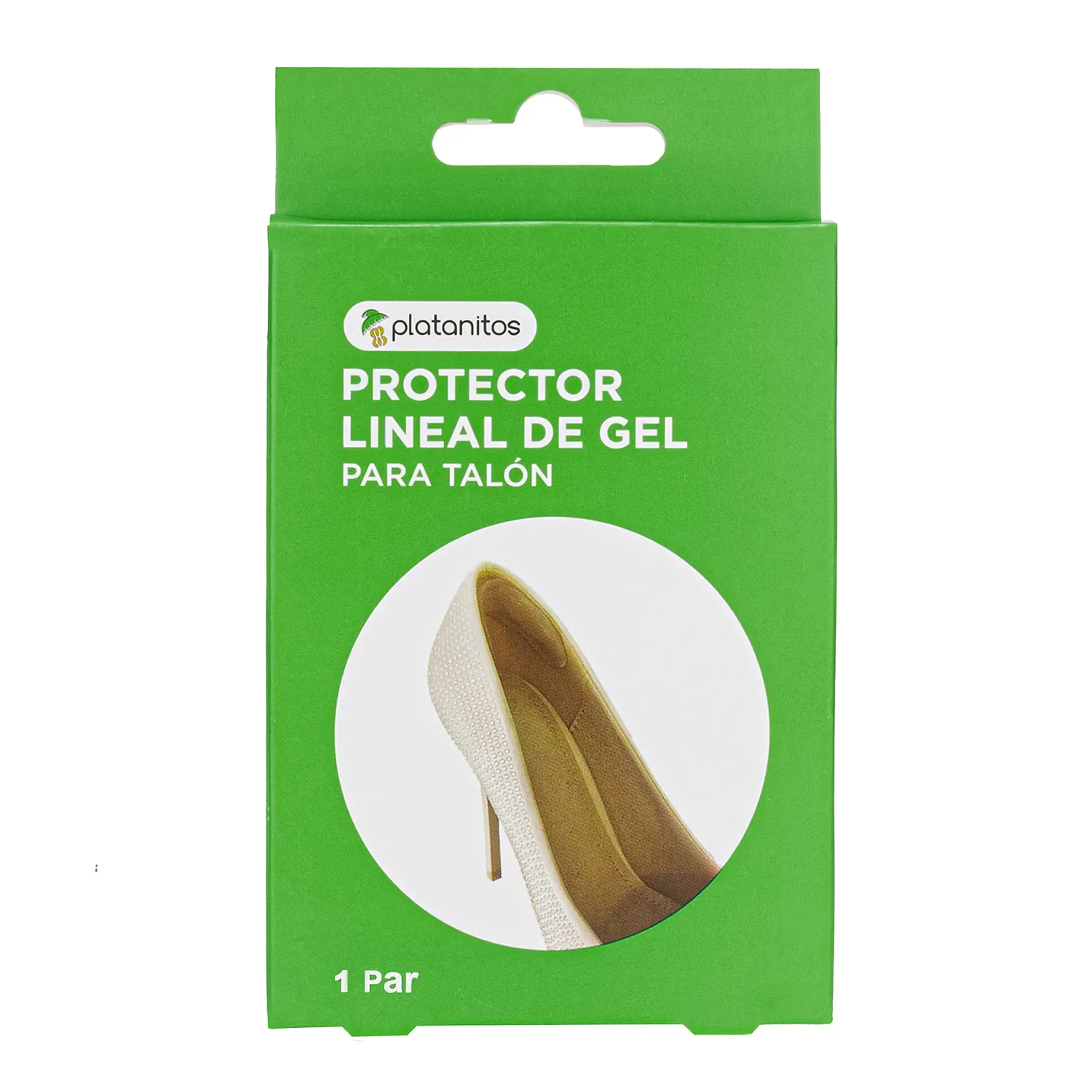 Protector Platanitos Lineal De Gel  Para Talon color transparente | Platanitos