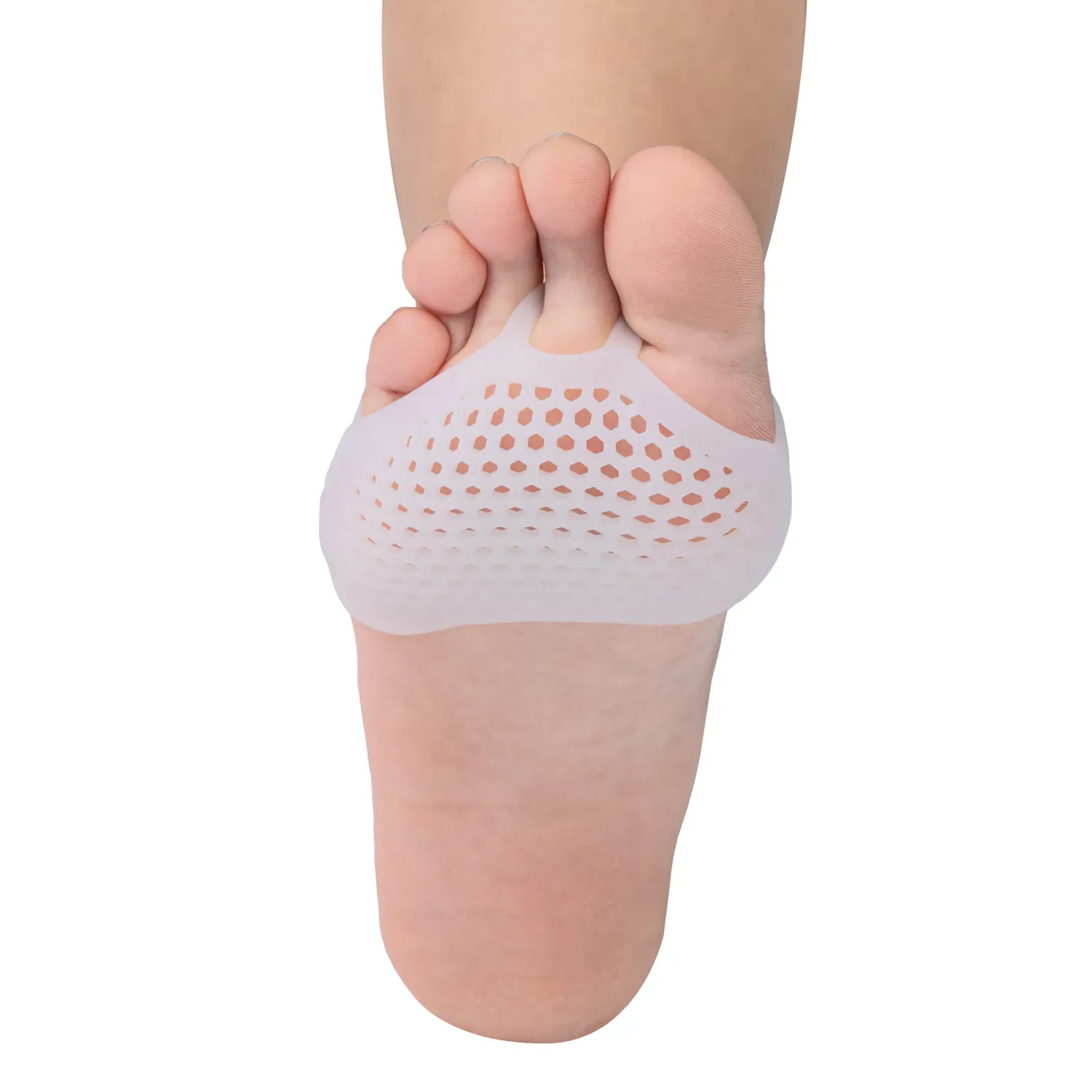 Almohadilla Platanitos  Metatarsianas De Gel color transparente | Platanitos