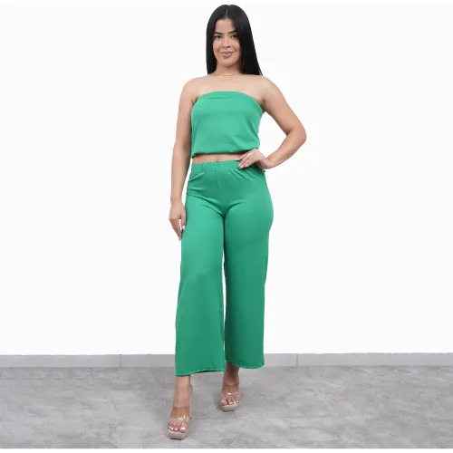 AZAYU Verde de Mujer modelo Pantalón Mujer Milka Palazo verdes mujer 2025102115180700065