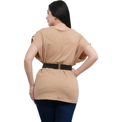 AZAYU Polo Manga Corta Mujer Mitzy Oversize