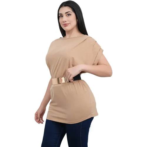 AZAYU Polo Manga Corta Mujer Mitzy Oversize
