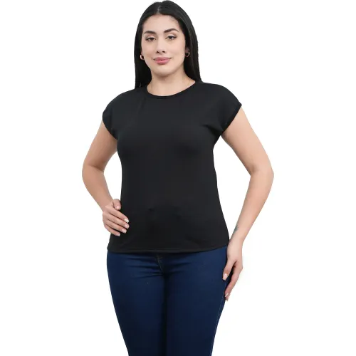 AZAYU Negro de Mujer modelo Polo Manga Corta Mujer Maru Oversize negros mujer 2025102115180700137