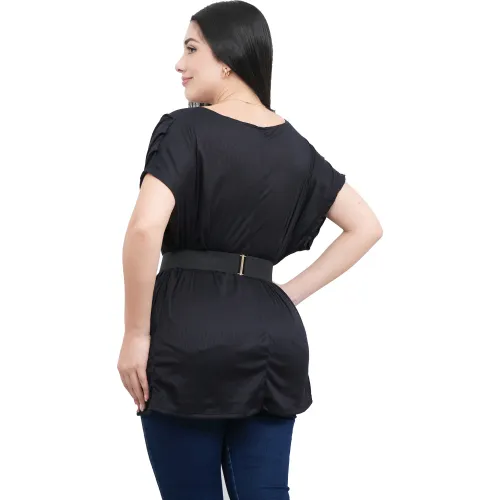 AZAYU Polo Manga Corta Mujer Masha Oversize
