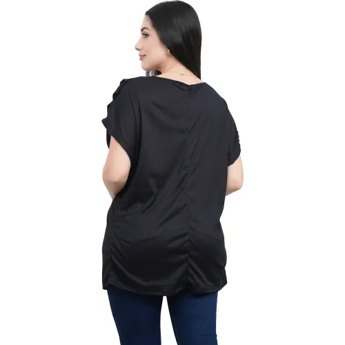 AZAYU Polo Manga Corta Mujer Masha Oversize