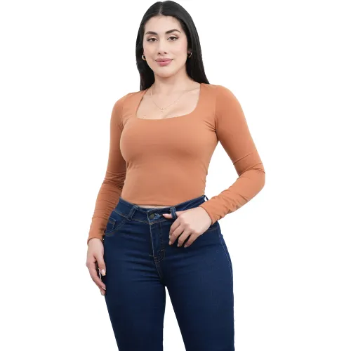 AZAYU Beige de Mujer modelo Polo Manga Larga Mujer Mandy beiges mujer 2025102115180700273
