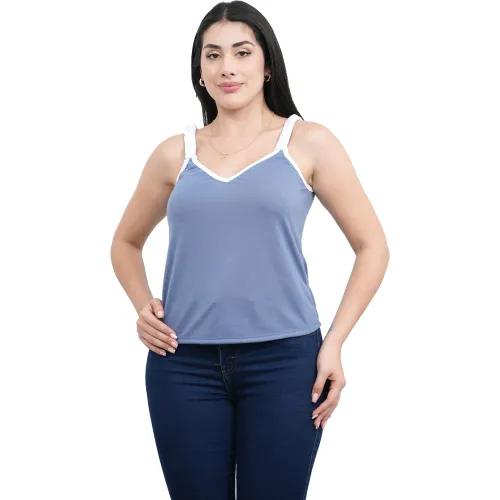 AZAYU Azul de Mujer modelo Polo Tiras Mujer Magda aceros mujer 2025102115180700347