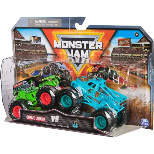 MONSTER JAM Pack X2 Vehiculos Escala 1:64 - Monster Jam