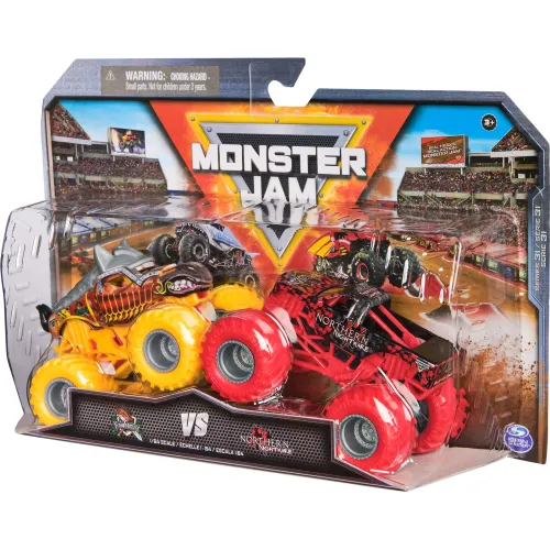 MONSTER JAM Pack X2 Vehiculos Escala 1:64 - Monster Jam