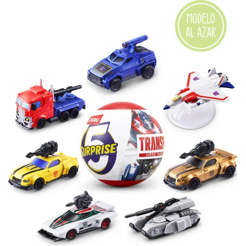 5 SURPRISE Capsula Sorpresa Vehiculos Transformers