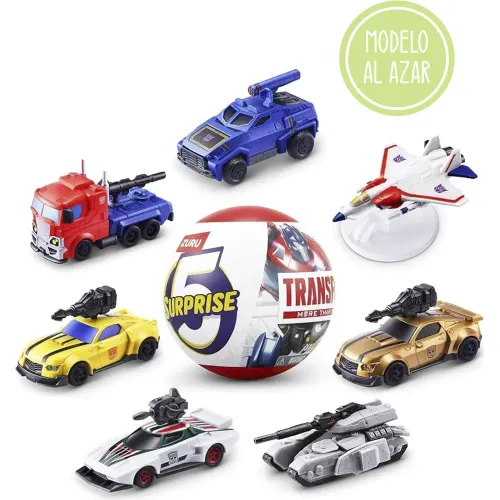 5 SURPRISE Capsula Sorpresa Vehiculos Transformers
