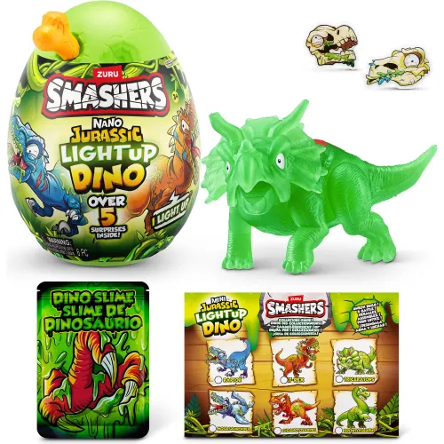 SMASHERS Capsulas Sorpresa Nano Dino Jurasico Luminoso