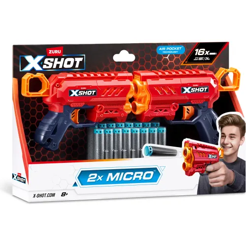 X-SHOT Pack X2 Lanzadores De Dardos Micro