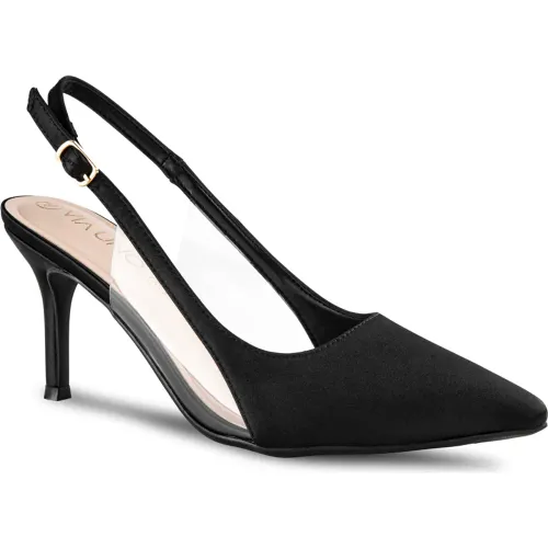 VIA UNO  de Mujer modelo Calzado Vestir Mujer Pn02 blacks mujer 2025102216522615172 PU Caucho