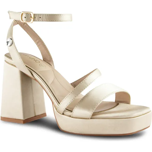 VIA UNO  de Mujer modelo Sandalia Mujer Pn05 champagnes mujer 2025102216522615283 PU Caucho