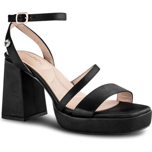 VIA UNO  de Mujer modelo Sandalia Mujer Pn05 blacks mujer 2025102216522615289 PU Caucho