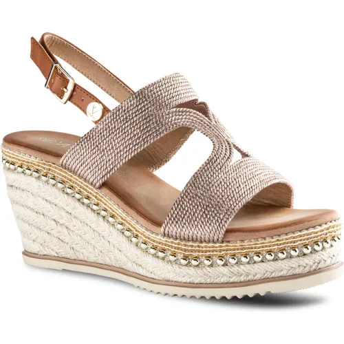 VIA UNO  de Mujer modelo Sandalia Plataforma Mujer 6w9304-5 champagnes mujer 2025102216522615340 PU PU