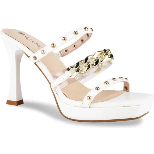 VIA UNO Blanco de Mujer modelo Sandalia Fiesta Mujer 15c784-20 mujer 2025102216522615382 Cuero Caucho