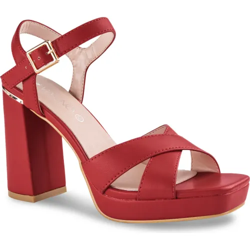 VIA UNO  de Mujer modelo Sandalia Fiesta Mujer 18f2040a-100 mujer 2025102216522615448 Cuero Caucho