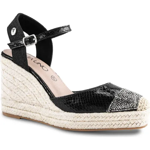 VIA UNO  de Mujer modelo Calzado Plataforma Mujer 2024-166 blacks mujer 2025102216522615469 PU Caucho