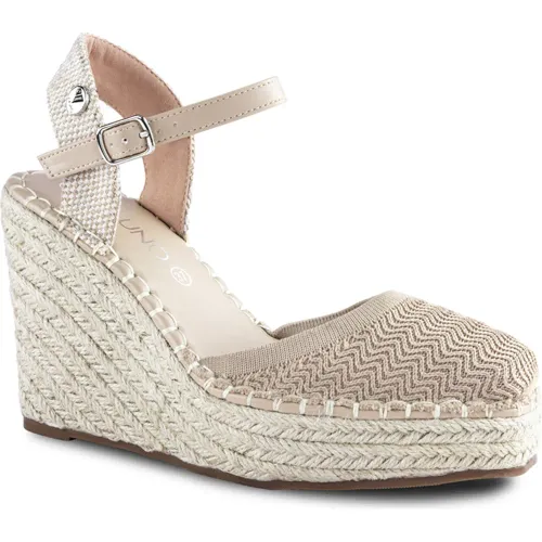VIA UNO Beige de Mujer modelo Calzado Plataforma Mujer 2024-103 beiges mujer 2025102216522615493 PU Caucho