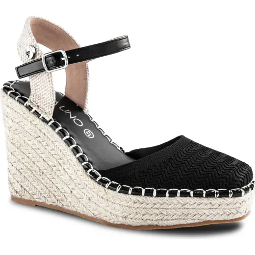 VIA UNO  de Mujer modelo Calzado Plataforma Mujer 2024-103 blacks mujer 2025102216522615502 PU Caucho