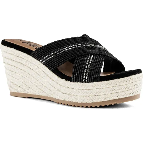 TIME CHOPPER  de Mujer modelo Sandalia Plataforma Mujer 6w2301-A9 blacks mujer 2025102216522615541 PU-TEXTIL PU