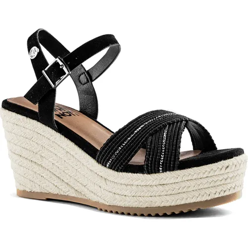 TIME CHOPPER  de Mujer modelo Sandalia Plataforma Mujer 6w2301-A7 blacks mujer 2025102216522615598 PU-TEXTIL PU
