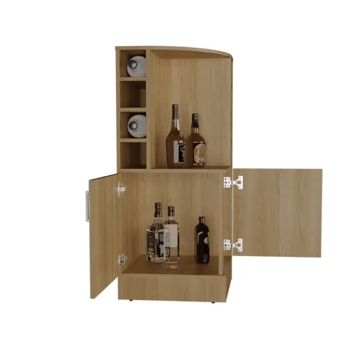 TUHOME Bar Bajo Esquinero Jakes 2 Puertas