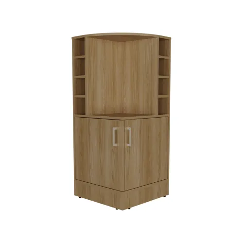 TUHOME Bar Bajo Esquinero Jakes 2 Puertas