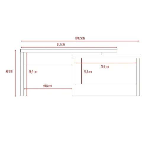 TUHOME Mesa De Centro Kaia