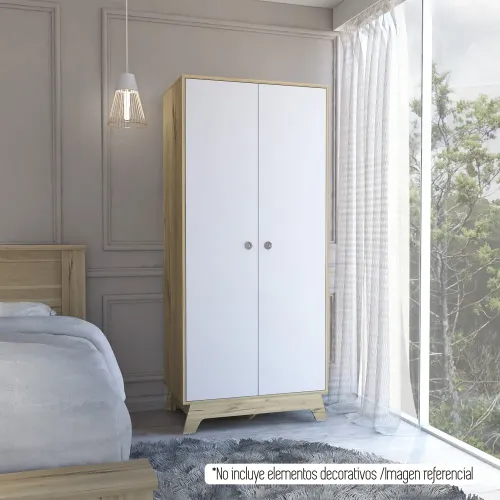TUHOME  modelo Ropero Z-81 Bi-Color 2 Puertas 2 Cajones 2025102220194153066  