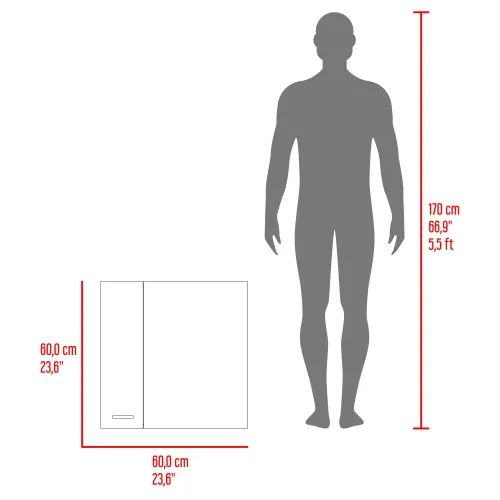TUHOME Botiquin Sines 2 Puertas Con Espejo