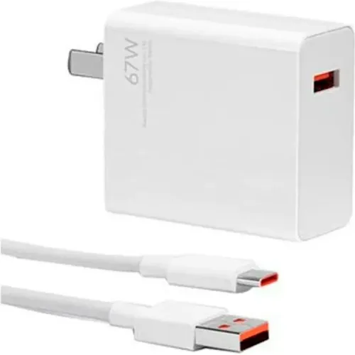 XIAOMI Blanco modelo Cargador Rápido 67w + Cable Usb A - Tipo C blancos 2025102416044404791