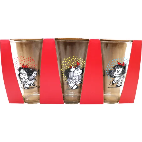 Mafalda Set De Vasos 450ml X3 Mafalda