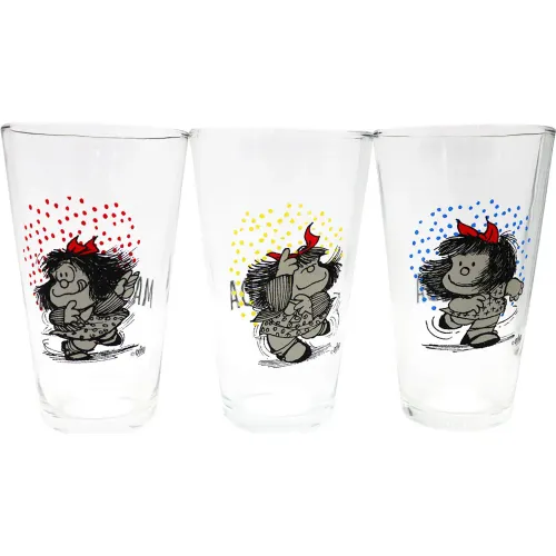 Mafalda Set De Vasos 450ml X3 Mafalda