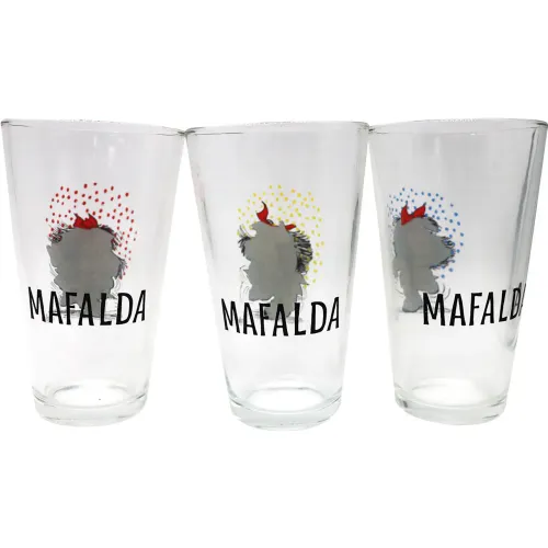 Mafalda Set De Vasos 450ml X3 Mafalda