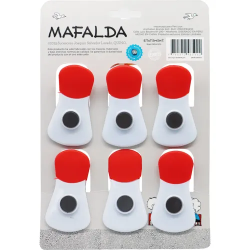 Mafalda Set Clips X6 Mafalda