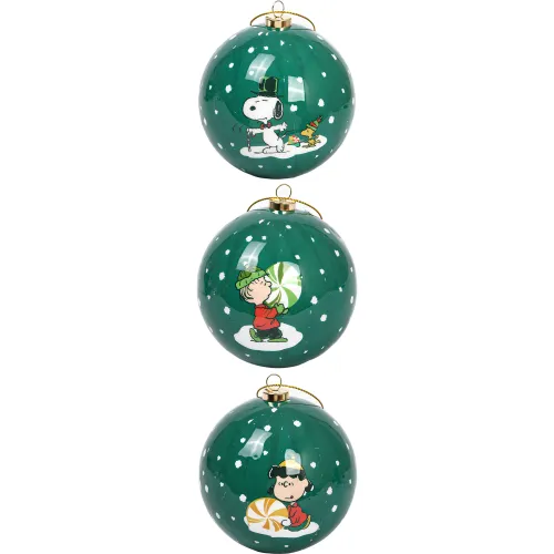 SNOOPY Set De Bolas X3pz - 8cm Snoopy