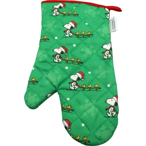 SNOOPY Set Guante + Agarrador Snoopy