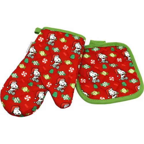 SNOOPY Rojo modelo Set Guante + Agarrador Infantil Snoopy rojos rojas roja 2025102417320122069  
