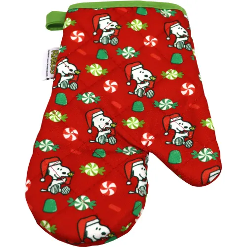SNOOPY Set Guante + Agarrador Infantil Snoopy