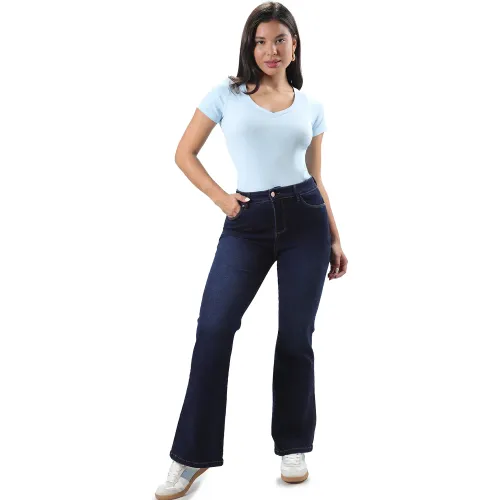 FORDAN JEANS  de Mujer modelo Pantalon Jean Strech Mujer 3950 Flare Cintura Con Bolsillo mujer 2025102819105798661  
