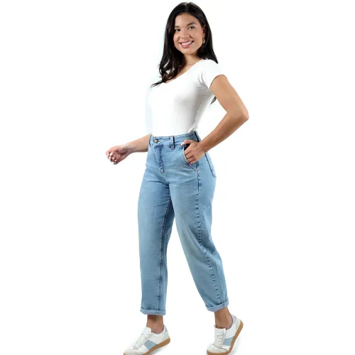 FORDAN JEANS Pantalon Denim Comfort Mujer 3951 Mon Jeans Con Bolsillo Secreto