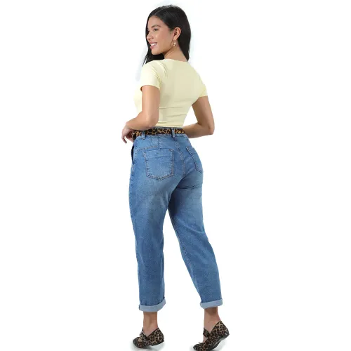 FORDAN JEANS Pantalon Denim Comfort Mujer 3951 Mon Jeans Con Bolsillo Secreto