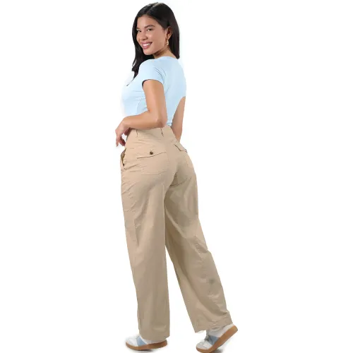 FORDAN JEANS Pantalon Mujer 3954 Balloon Con Pinzas Y Tapa