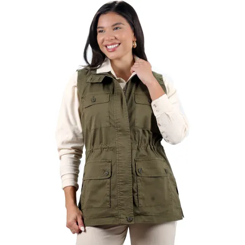 FORDAN JEANS Verde de Mujer modelo Chaleco Mujer 3933 Con Aberturas Laterales 4 Bolsillos mujer 2025102819105798988  