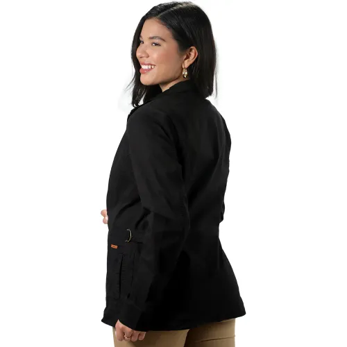 FORDAN JEANS Campera Mujer 3934 Con Cinturon Delantero De Ajuste